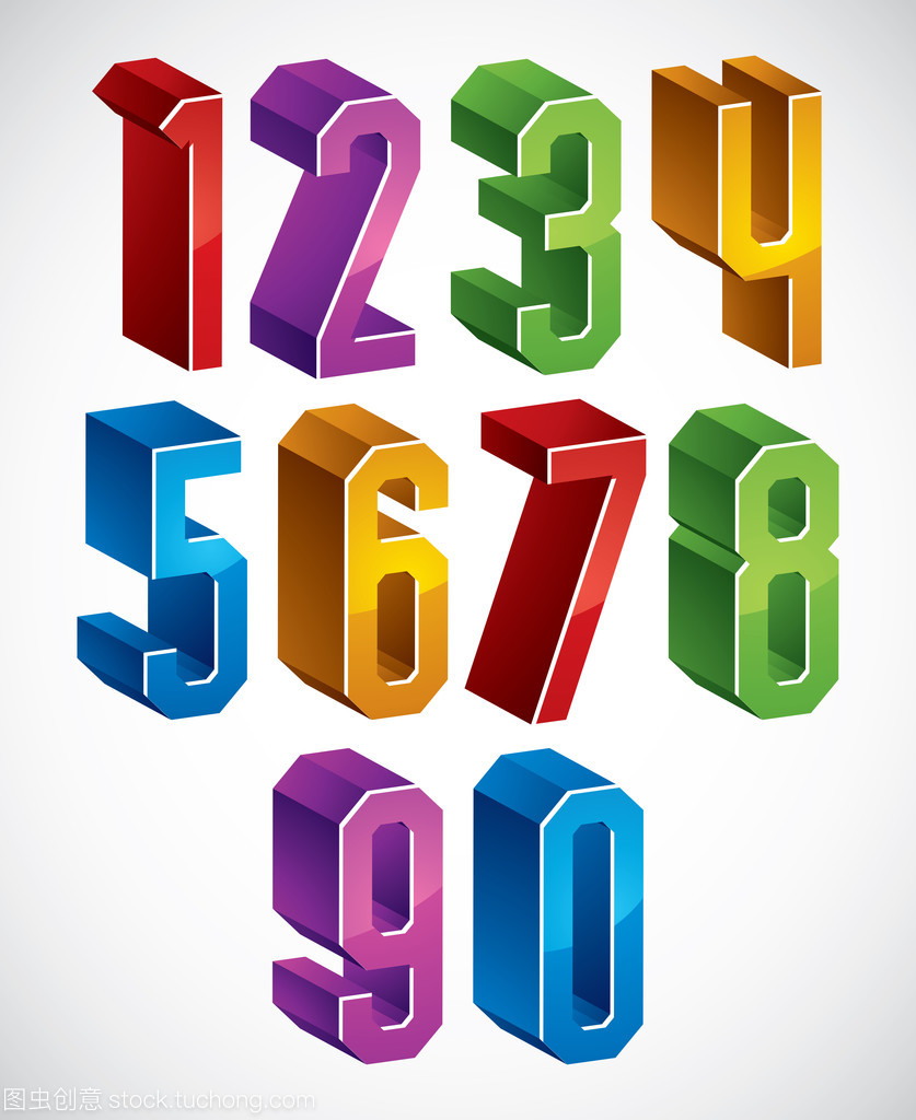 3D幾何數(shù)字的藍(lán)綠調(diào)色 數(shù)字廣告設(shè)計(jì)的視覺(jué)策略